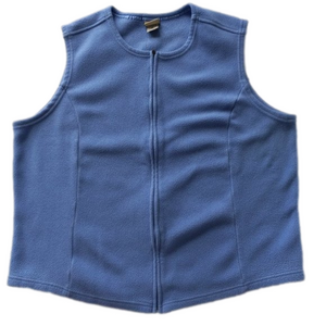 L.L. Bean  Blue Zip Up Vest  Women's Classic Sleeveless